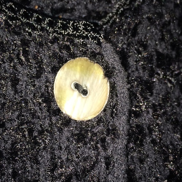 Fia Italia Handloomed vintage black cardigan - Picture 3 of 8